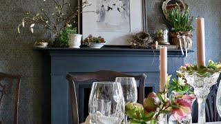 Nature Inspired Spring Table Decor & Mantle | Hosting | Country Home | Simple Life ASMR