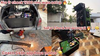 Kro fr check 1200 rms wala setup🐍🔥🔥// safai check kro kam di 🙏🏻🔥// WMK❤️