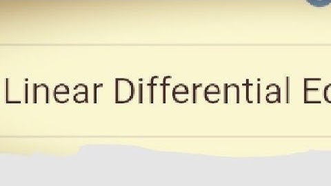 #Linear #Differential #equations #RakeshYadavSir #BSc #Sem2 #MathsSolutions #VikramUniversity