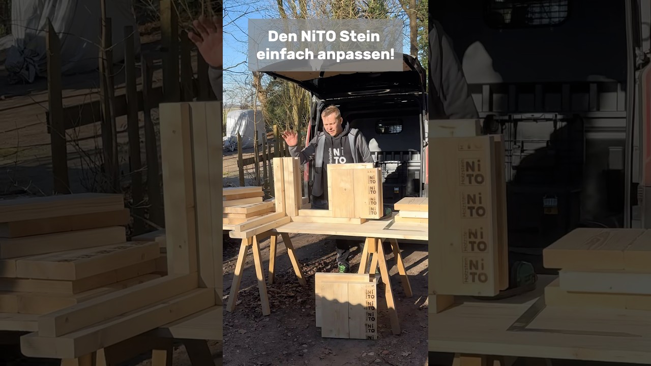 ⁣Wenn das Wandmaß nicht genau passt für das Baumaterial! Kein Problem! Einfach zuschneiden!#holzhaus