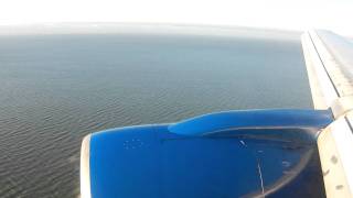 Sunset Landing in San Francisco from Las Vegas UA 479 22nd June 2011