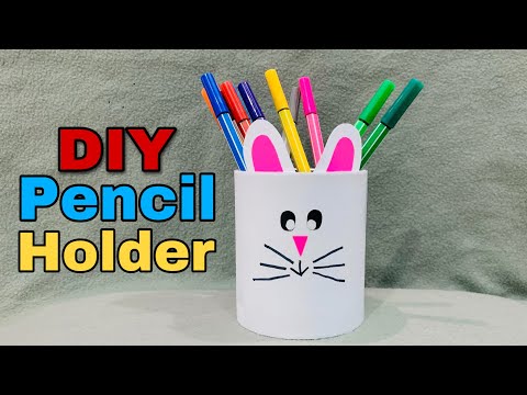 how to make a pencil holder | with an empty chip can