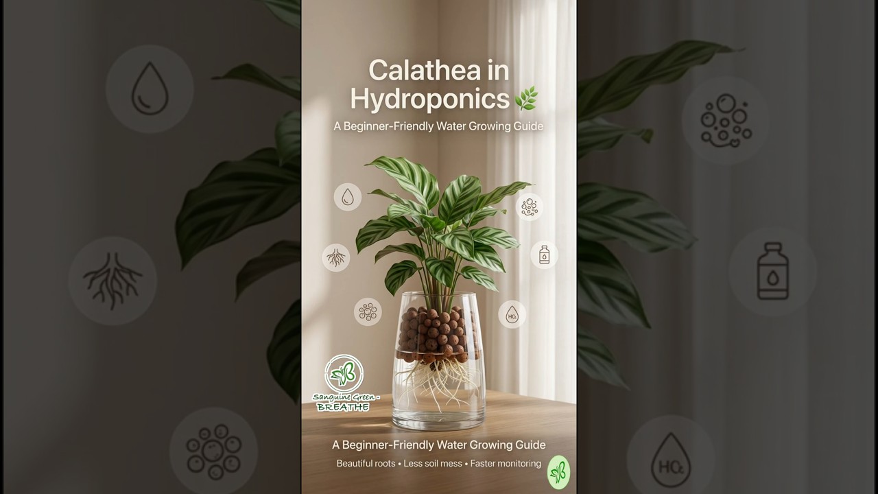 CALATHEA IN HYDROPONICS #hydroponics #water #plantlovers #plants  #plantaddict #houseplants - YouTube