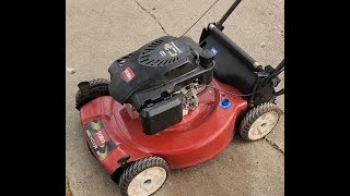 Toro Personal Pace mower  TXP 159CC RPM Adjustment