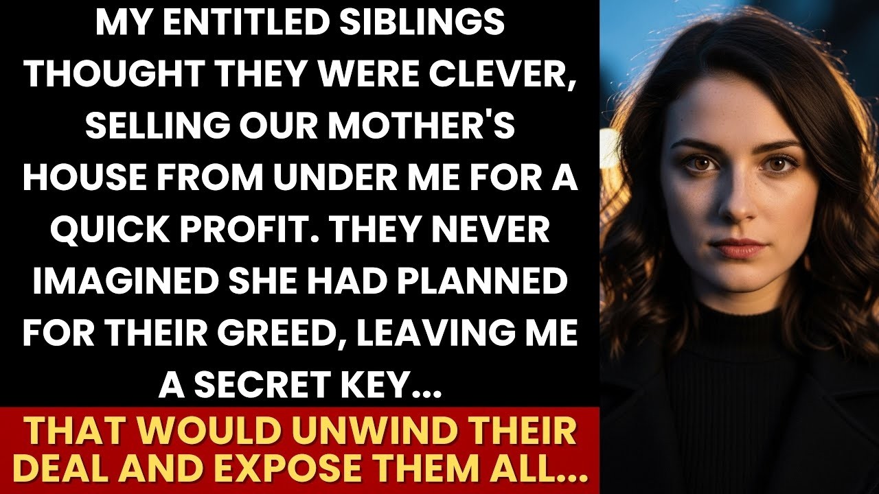 My Siblings Sold Our Mom’s House Thinking They’d Won — They Didn’t Know About Her Spare Key.