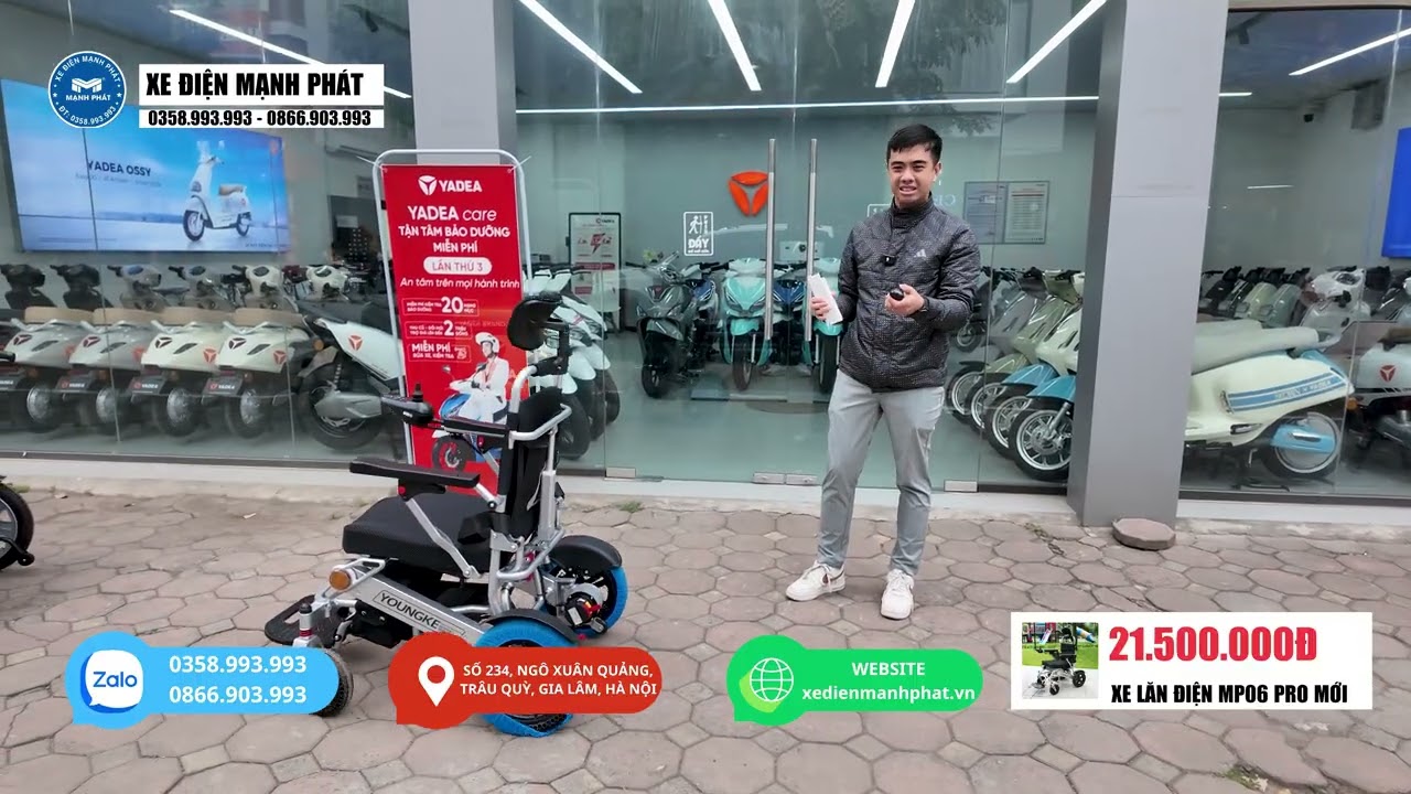 GIỚI THIỆU CHI TIẾT XE LĂN ĐIỆN MP-06 PRO NHẬP KHẨU CHÍNH HÃNG