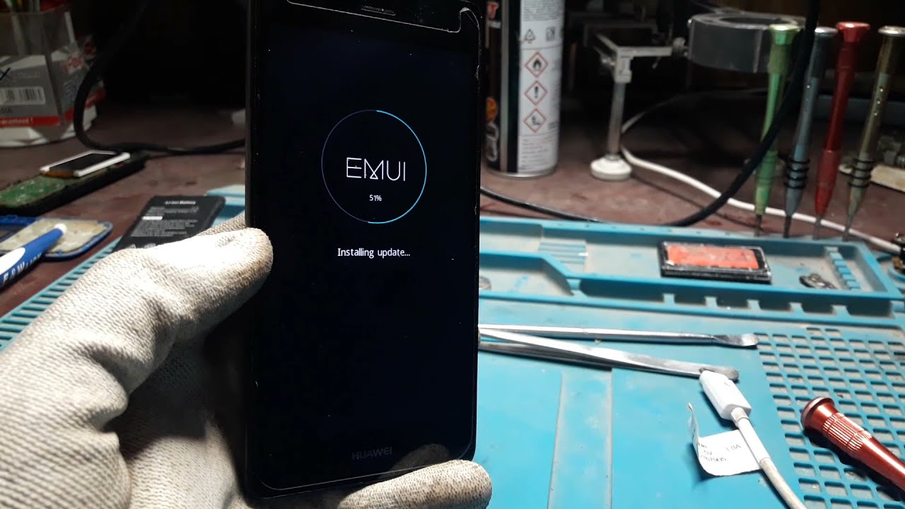 Flach Huawei P8 Lite ALE L21 logo hang flash SD card YouTube