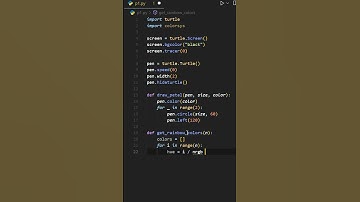 Using python Create Animated Flower Design #python #youtube  #pythonlearning #trending