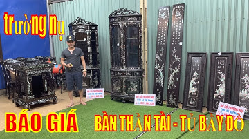 bàn ông địa gỗ cẩm lai, tủ trưng bầy đồ cẩn ốc, tranh tứ quý