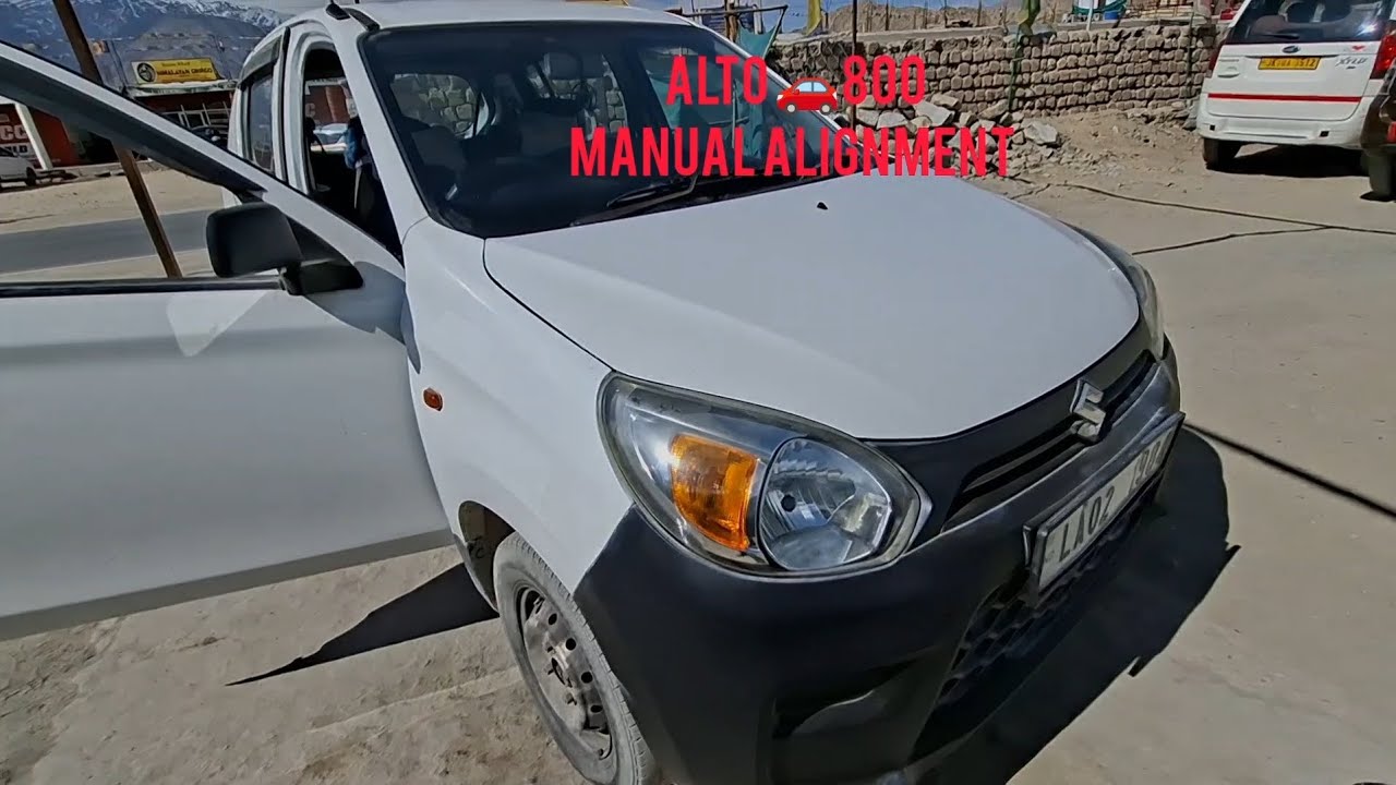 Alto 800 manual Alignment //#Alignment #automobile #alto800 //