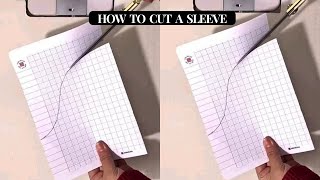 🔥🧵Forget all the old methods! This is how to draft a sleeve using free hand method NOW!
