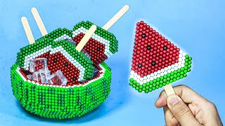 Coolest WATERMELON Ice Cream avec boules magnétiques | Stop Motion & ASMR Satisfying by La Cuisine Magnétique  13,325 views 9 months ago 8 minutes, 10 seconds