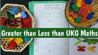 Greater than Less than Equal to for kids | Comparison of numbers |Kindergarten Math |  LKg UKG Maths screenshot 1