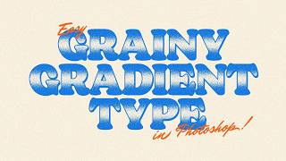 Aesthetic Grainy Gradient Text Effect in Photoshop (Step-by-Step)