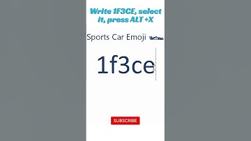 MS Word Tips | Sports Car Emoji in MS Word #msword #emojiguide
