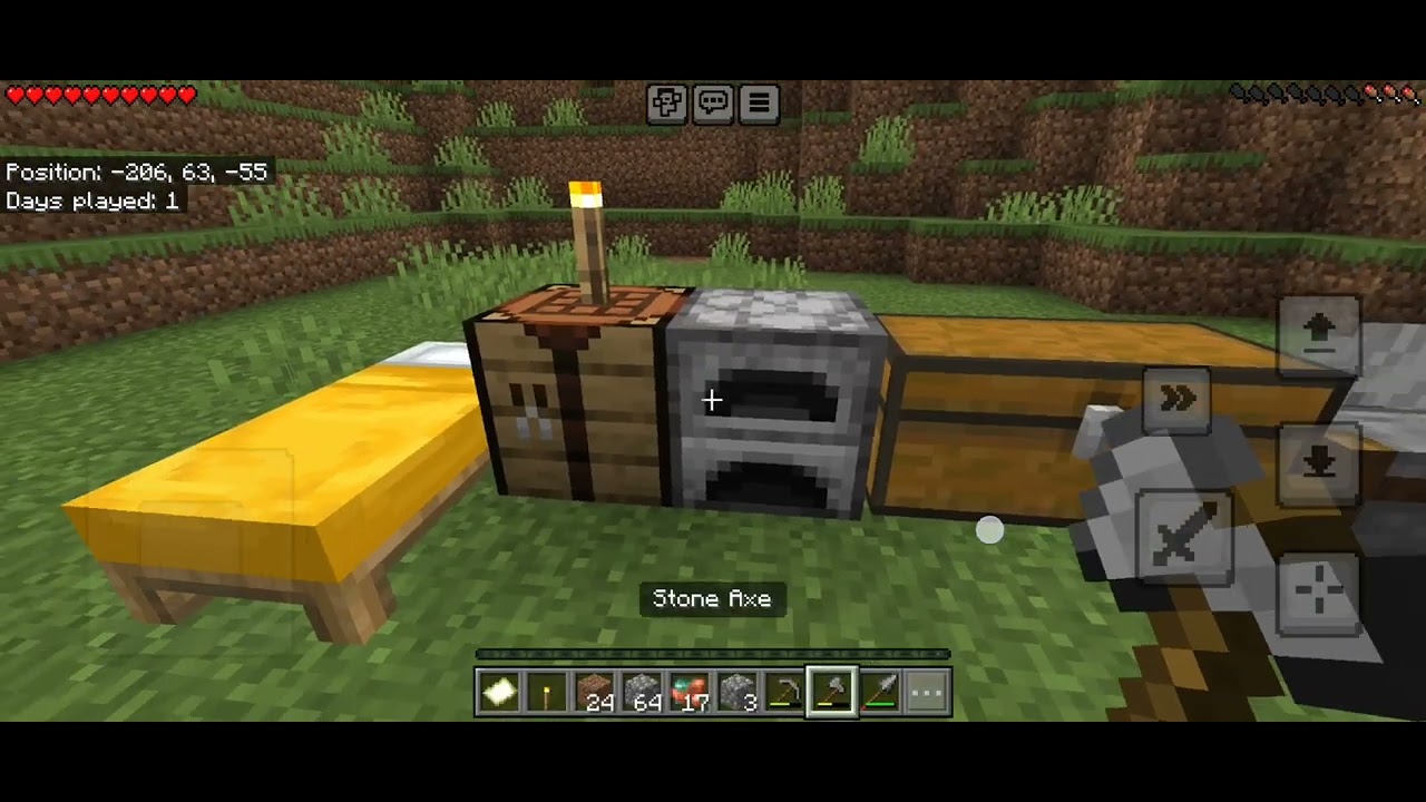 Gua main minecraft lagi di world yang baru ya gusy 