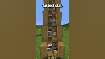 minecraft fastest stair