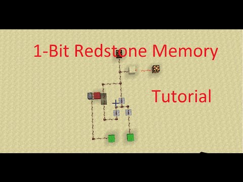 1 Bit Redstone Memory In Minecraft Tutorial Youtube