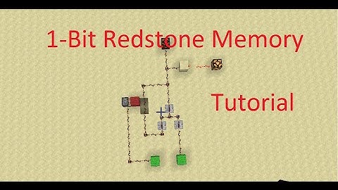 1-Bit Redstone Memory in Minecraft - Tutorial