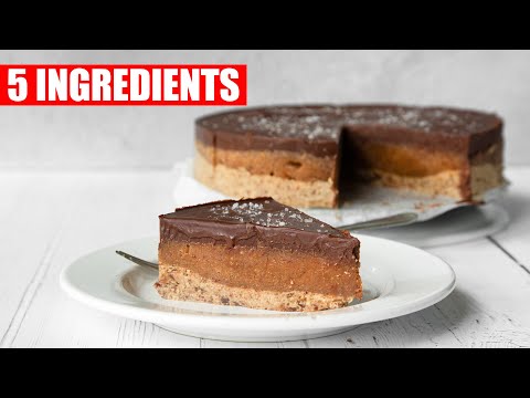 5 INGREDIENT CHOCOLATE SALTED CARAMEL TART | THE BEST VEGAN DESSERT