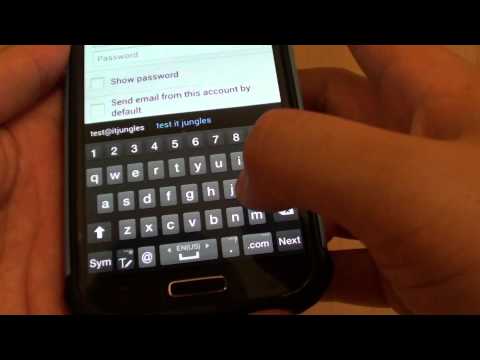 Samsung Galaxy S4: How to Manually Setup Email Account From Domain Website