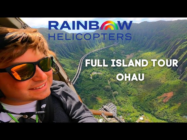 DOORS OFF HELICOPTER RIDE FULL ISLAND OF OHAU — PassengerAlex (video thumbnail)