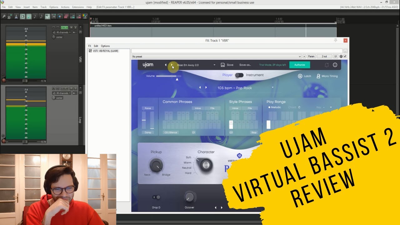 ujam Virtual Bassist 2 review - YouTube