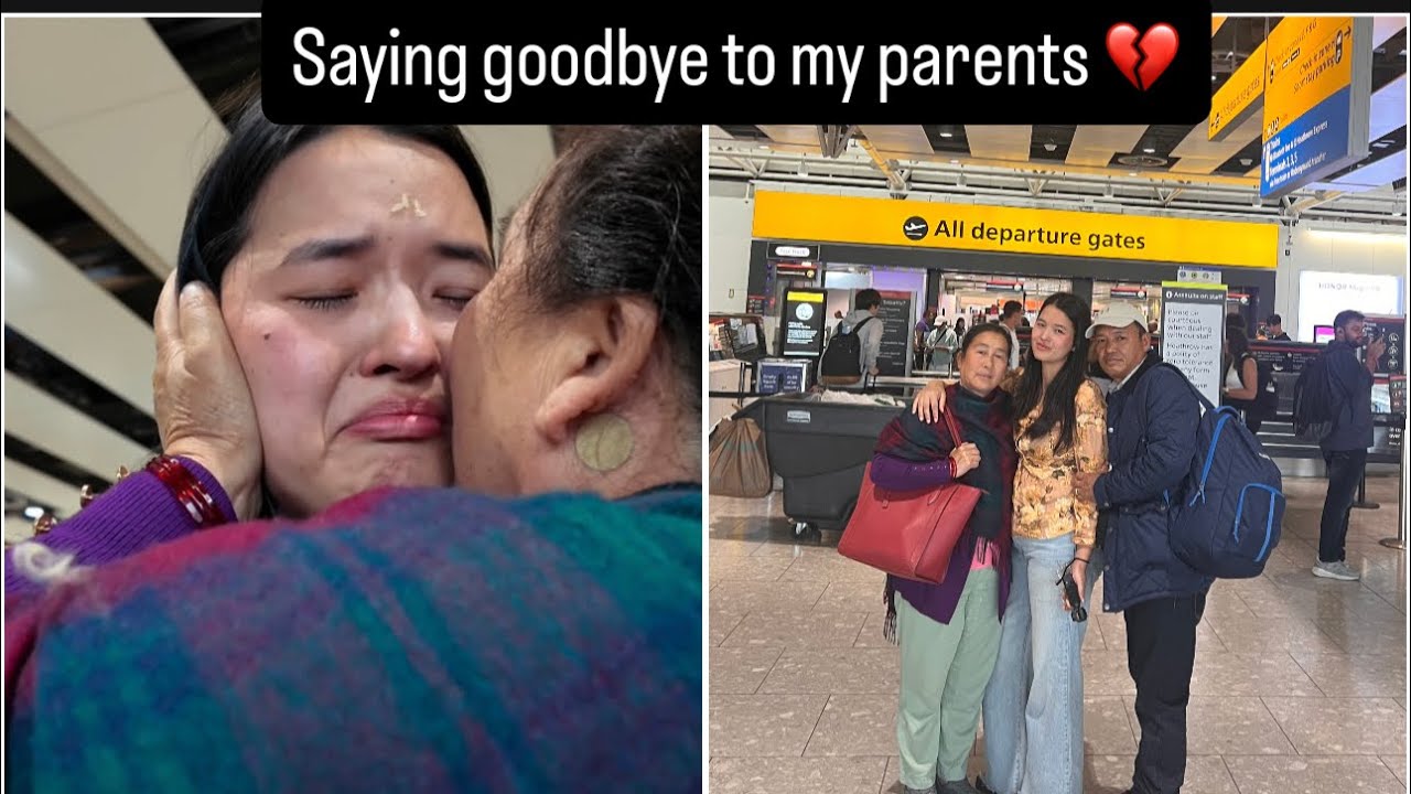Прощание с родителями || Видеоблог из аэропорта || Кхушмита Гурунг ||