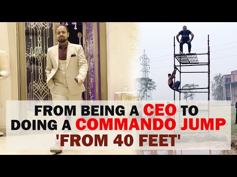 Commando Confidence Jump 40 Feet - CEO to Commando Jump | Adaptability Test by Ujjwal Chugh