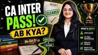 CA Inter May 2026 Cleared | What Next | CA Anjali Bhakkad