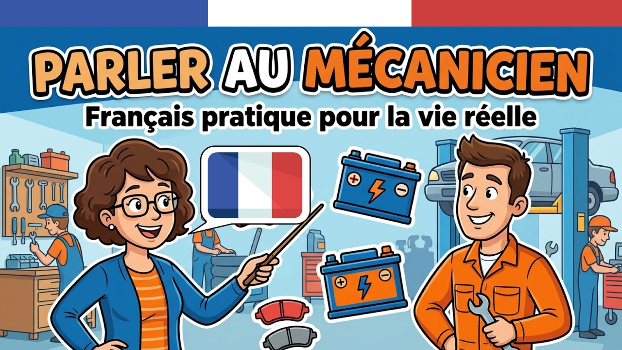 Apprendre le Français Podcast: Chez le mécanicien : décrire des problèmes de voiture en français