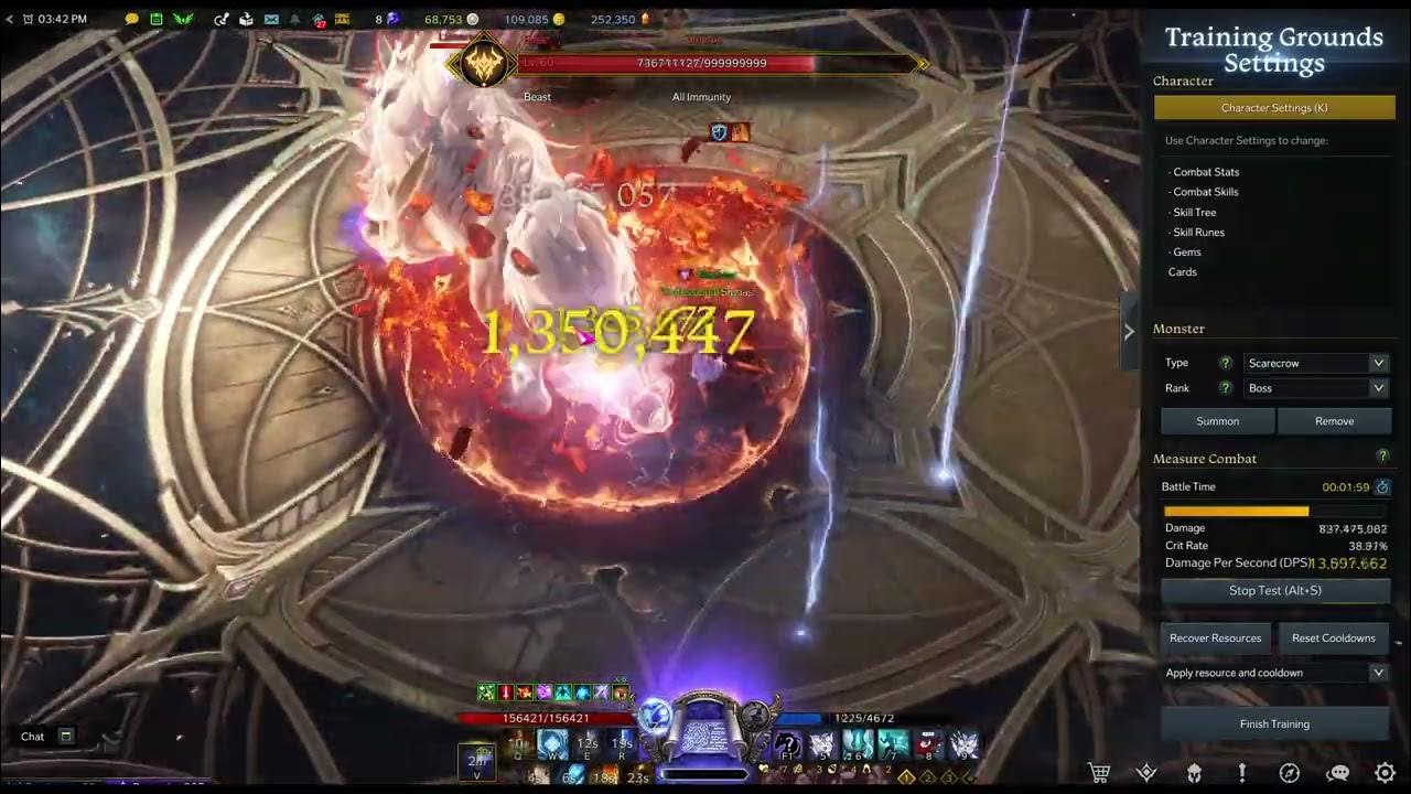 [Lost Akr] 1575 Igniter Sorc DPS test for 3 minutes, 10.8 million