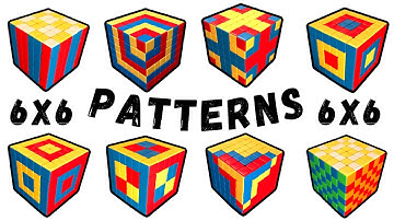 8 COOL PATTERNS | 6x6 Rubik