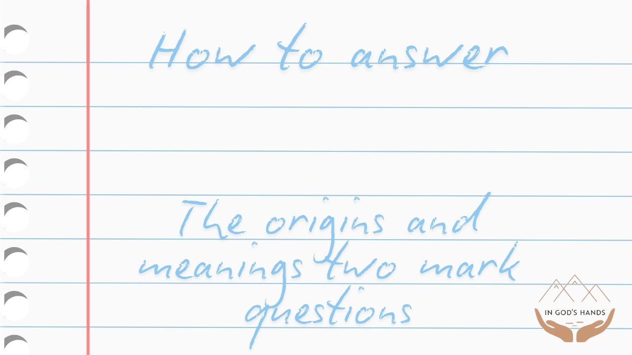 GCSE RE: How to answer the two mark questions - YouTube