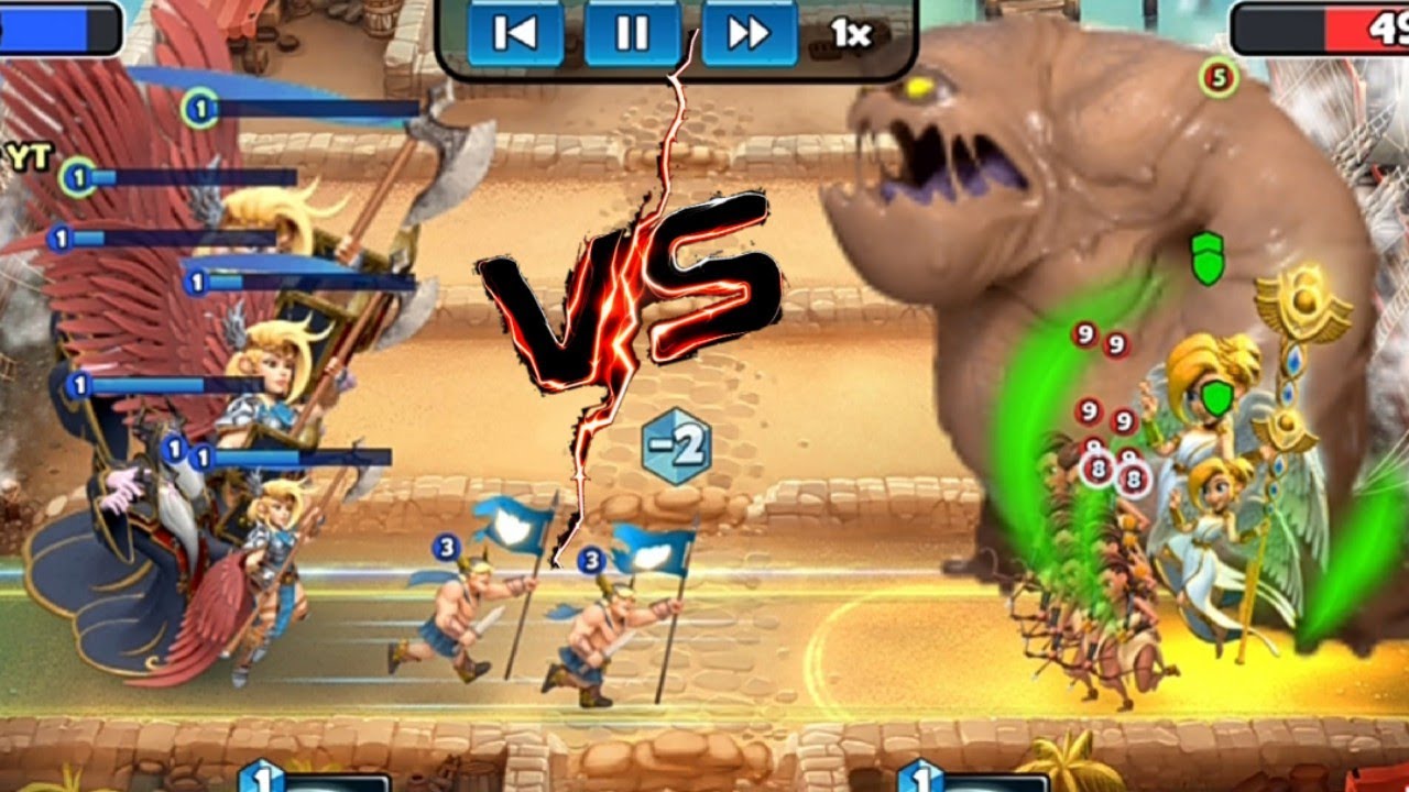 Castle Crush - Most biggest Valkyrie Vs Giant Mud Elemental Fight! - Castle crush Gameplay