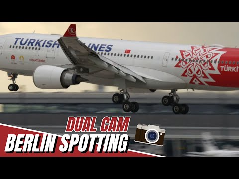4K LIVE Dual Cam Berlin Airport Spotting BER, 08.07.2025