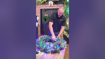How to Install Cluster Lights on a Wreath! Super Easy!!