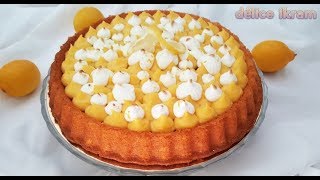 لعشاق الليمونكيكة بكريمة الليمون سهلة و لذيييذة/ tarte renversée aux citron