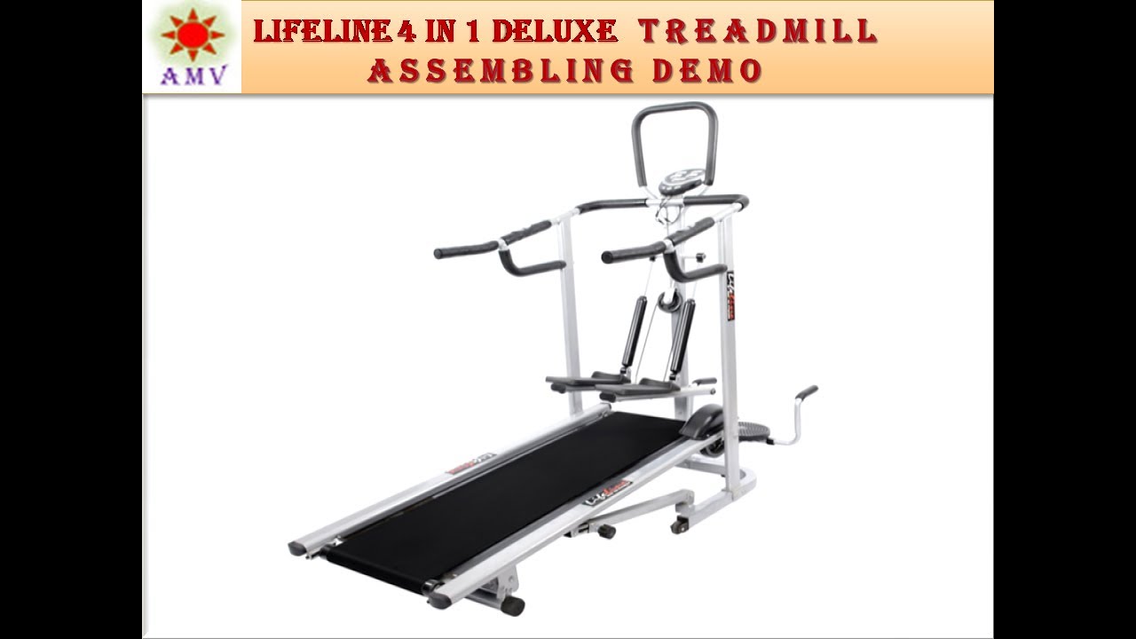 LIFELINE MANUAL TREADMILL ASSEMBLING DEMO IN DETAIL - YouTube