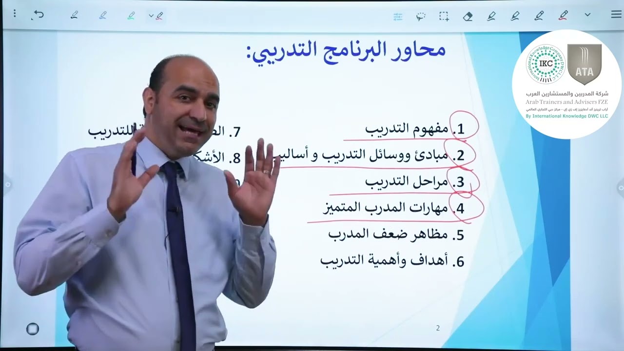 أساسيات تدريب المدربين