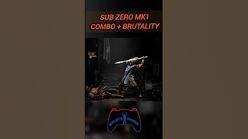 O MELHOR COMBO DE SUB ZERO + BRUTALITY MK1 #mortalkombat #mk1 #scorpion #warnerbros #subzero