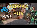Not even close!  | C9 Xeppaa Skye POV – Split | Valorant Radiant Ranked
