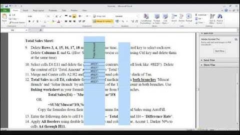 Chapter 4 Spreadsheets using Microsoft Excel 2010 Part 5