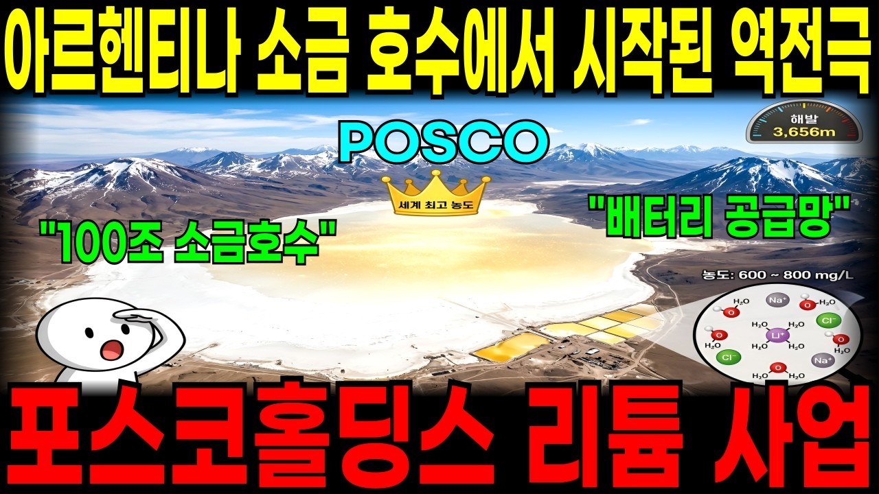 아르헨티나 소금 호수에서 시작된 글로벌 역전극, 포스코홀딩스 리튬사업