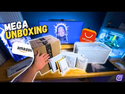 MEGA UNBOXING OF STUFF I BOUGHT ON ALIEXPRESS AND AMAZON, ALL SUPER CHEAP!!