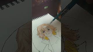 anime draw dp🤞🏻 subscribe and comment #shorts  #drawingchallenge #drawing #mikey #trending
