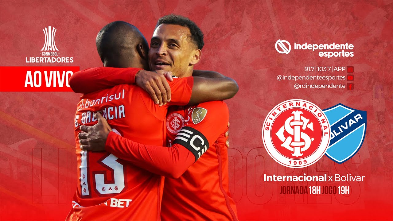 BOLÍVAR X INTERNACIONAL: ONDE ASSISTIR AO VIVO, HORÁRIO E ESCALAÇÕES PELAS  QUARTAS DA LIBERTADORES 