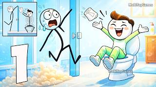 🖐️ Mr Long Hand - Gameplay Walkthrough - The Stickman with Long Arms Puzzle Rescue (iOS, Android) screenshot 2