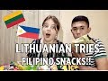 Lithuanian Tries Filipino Snacks!!!