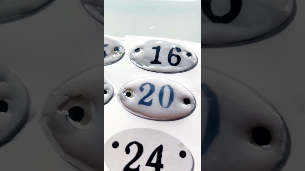 diy faux enamel labels FREE 